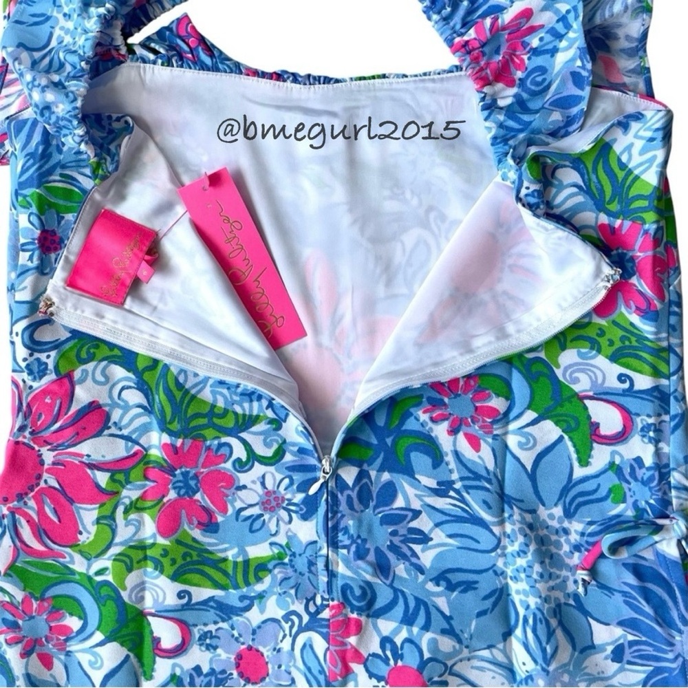 🦄 NWT Lilly Pulitzer Zoya Ruffle Shift Style Romper Sample/Unreleased - Picture 13 of 16